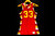 #33 Burgandy and Yellow Basketball Jersey