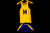#25 Boys' Large Blue and Gold Post Basketball Uniform Set