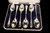 Set-Sterling Silver Teaspoons with Golf Motif in Case