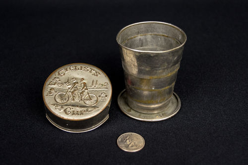 19th Century Metal Collapsible Cyclist's Cup