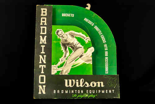 Wilson Badminton Equipment Display
