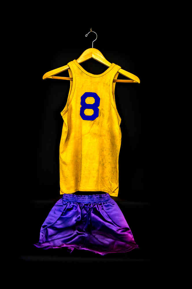 purple and gold basketball jersey