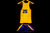 #25 Boys' Large Blue and Gold Post Basketball Uniform Set