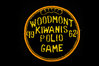 Black and Gold 1962 Woodmont Kiwanis Polio Game Patch