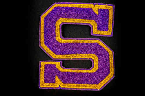 Purple and Gold "S" Patch