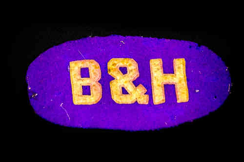 Purple Oval "B&H" Patch