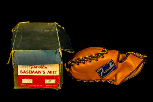 Franklin Manufacturing "Gil Hodges" Left-Handed Baseman's Mitt in Box