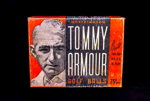 BOX ONLY 1940's-1950's Worthington Tommy Armour Golf Ball