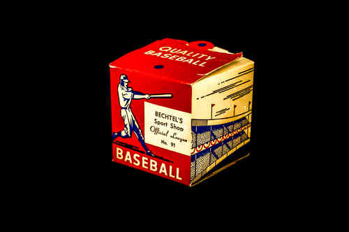 BOX ONLY: Bechtel's Sport Shop Official League Baseball No. 91