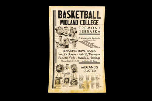 1931 Midland College Basketball Poster