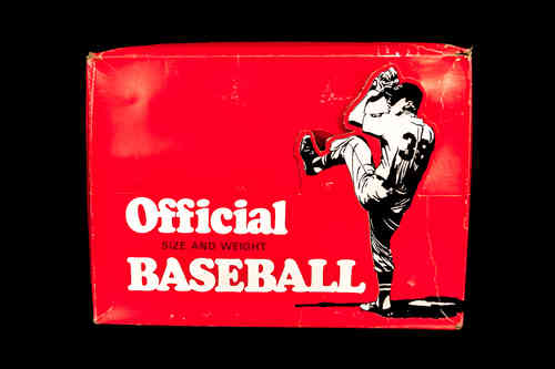 BOX ONLY: Official Size and Weight Baseball Pop-up Display Box