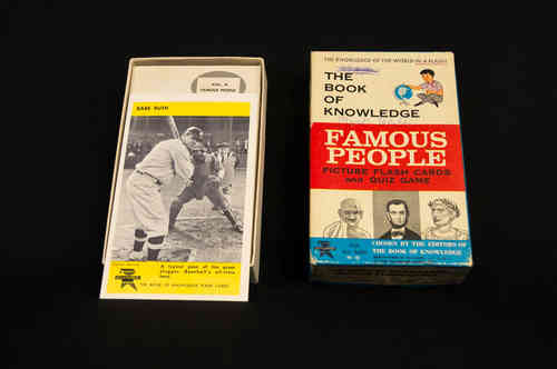 1960's Ed-U-Cards Flash Cards with Babe Ruth
