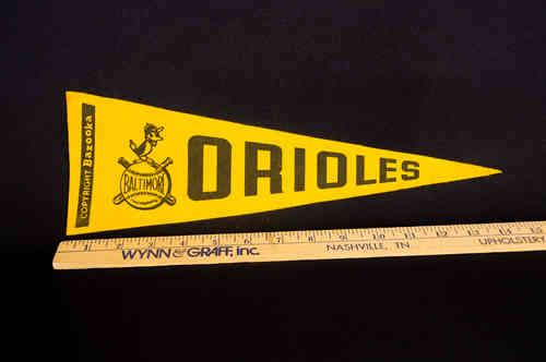 1950's Bazooka Pennant Baltimore Orioles 14"
