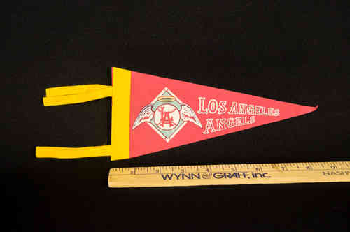 1960's Mini Pennant Los Angeles Angels Red 8.5"