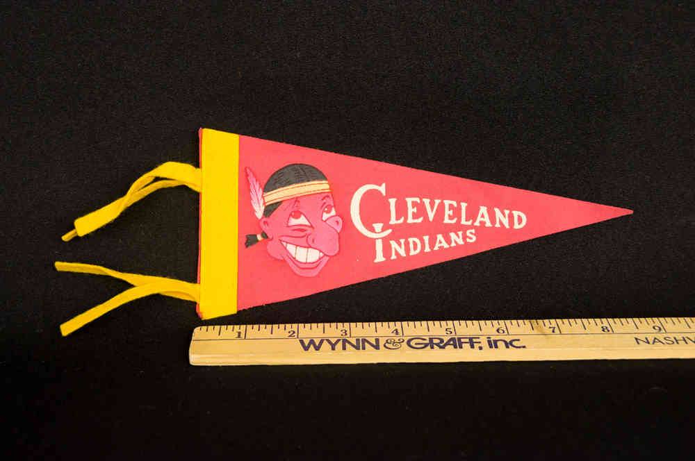 1960's Mini Pennant Cleveland Indians 8.5