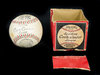 Unused 1920's Spalding SC Cork Center League Red & Green seamed baseball