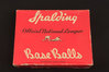 BOX ONLY: 1940's Official National League NO. 1 Spalding Base Balls Master Box