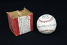 Unused Early Brine Sporting Goods Red and Black Seam Official Junior League Baseball in Box